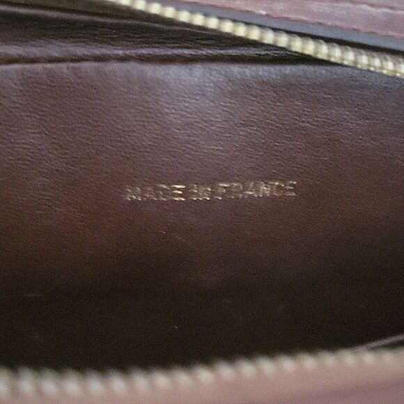 Chanel VTG Brown Lambskin Leather GM Medium Shoulder Flap Camera Bag Rare GHW - Picture 11 of 16